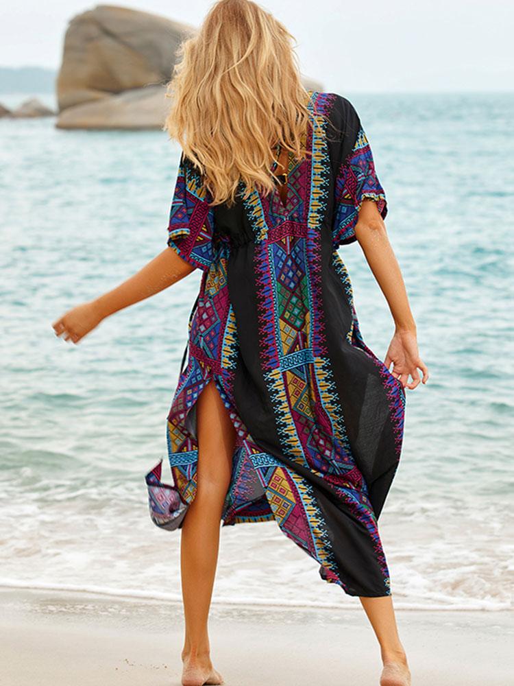 SEXY DEEP V-NECK KAFTAN