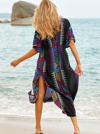 SEXY DEEP V-NECK KAFTAN