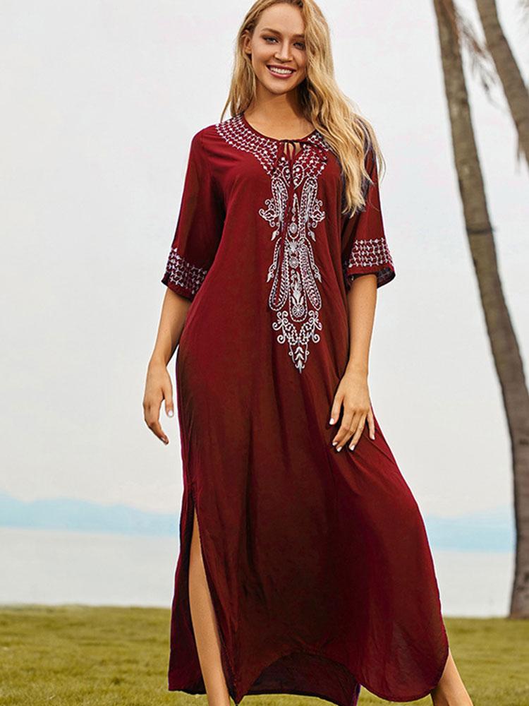 INDIE FOLK EMBROIDERED KAFTAN