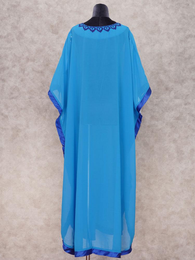 EMBROIDERY CHIFFON KAFTAN