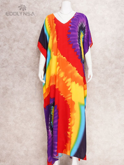Boho Printed Loose Kaftan Beachwear Q1342-7