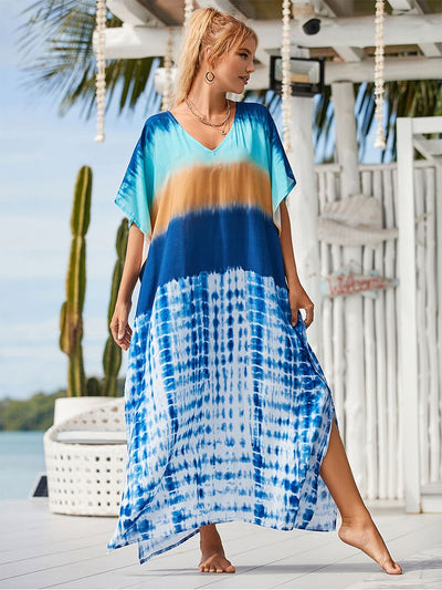 Women's Summer Long Dress Loose Honeymoon Dresses Q1476 -0