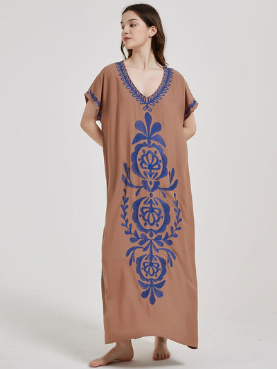 Plus Size Kaftan Dress  Maxi Kimono Caftan Gown Q790-12