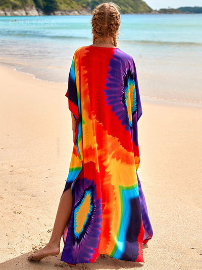 Boho Printed Loose Kaftan Beachwear Q1342-7