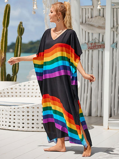 Boho Printed Caftan Dress Q1476-15