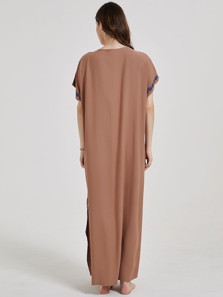Plus Size Kaftan Dress  Maxi Kimono Caftan Gown Q790-12