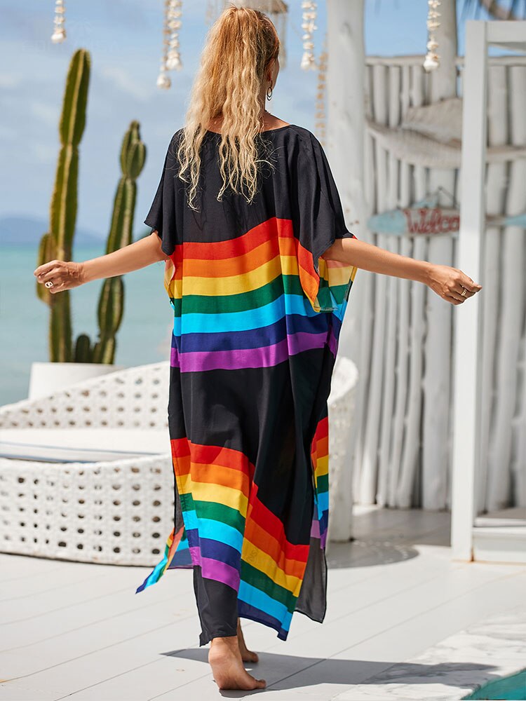 Boho Printed Caftan Dress Q1476-15