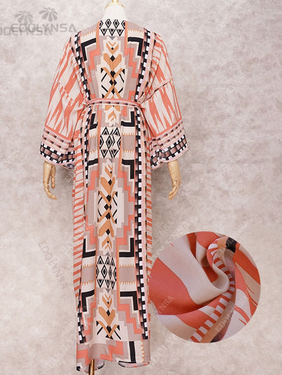 Ethnic Kimono Long-Sleeved Cardigan Q1228-5