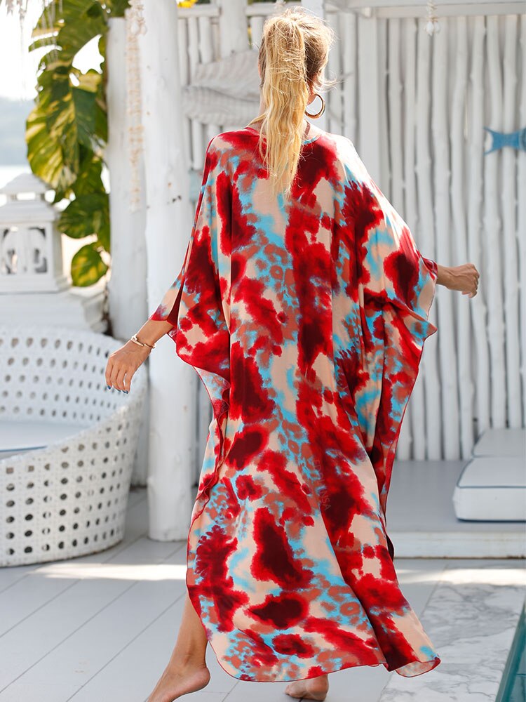 Elegant Printed Plus Size Kaftan Q1297-23