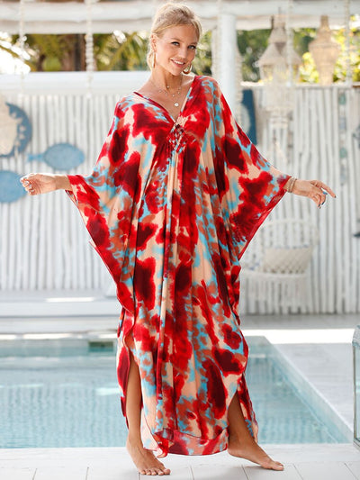 Elegant Printed Plus Size Kaftan Q1297-23