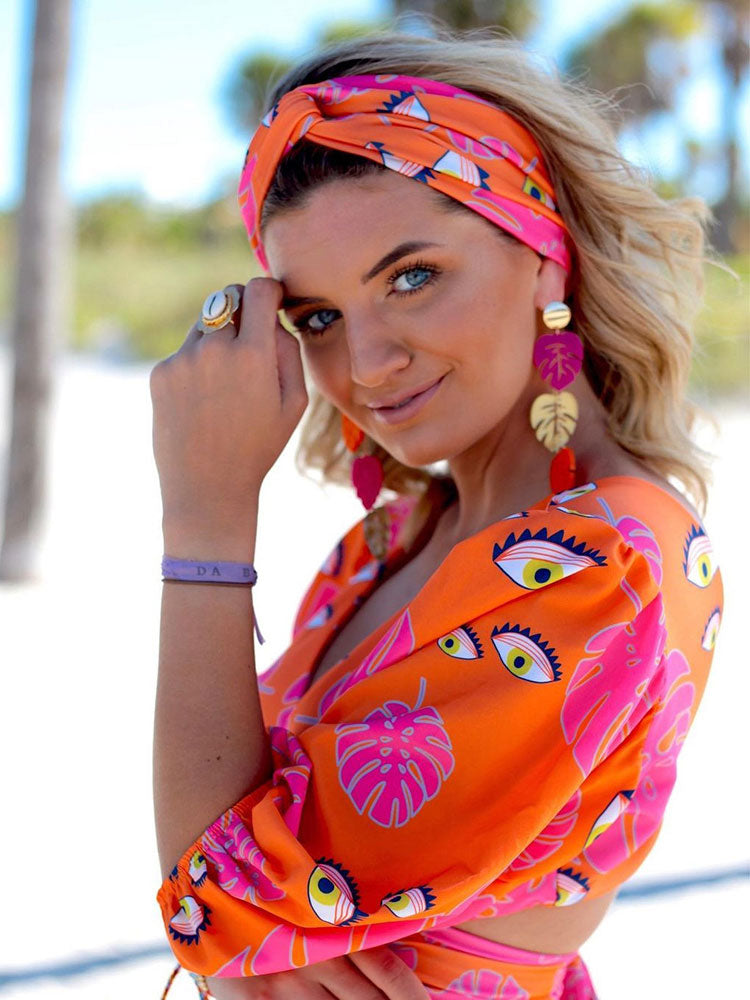 VINTAGE PRINTED BIKINI SET
