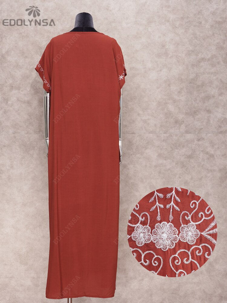 Plus Size Kaftan Dress Tunic Long Maxi Kimono Q790-5